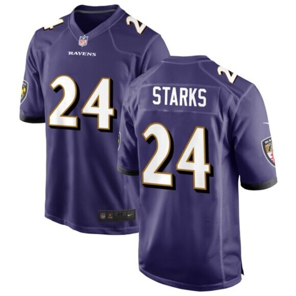 Mens Youths  Kids Malaki Starks Purple Stitched Jersey - Picture 1 of 1